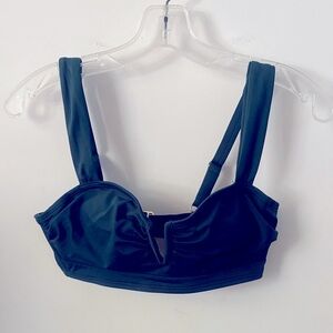 Shade and Shore Elegant forest green pushup bra Bikini Top 34b